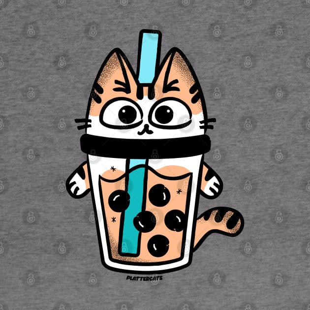 Tiger Boba Cat Tea by plattercats